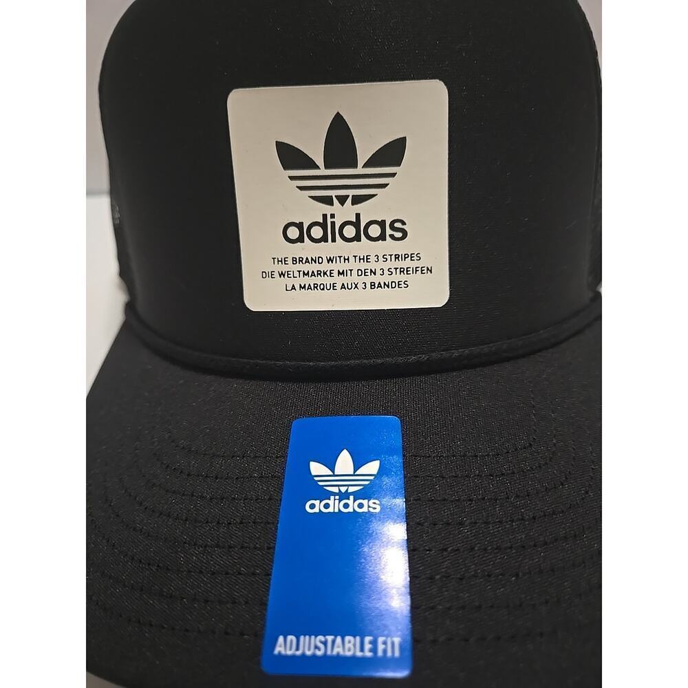 Adidas Originals Dispatch Trucker Hat - Sleek Black - Adjustable - Picture 2 of 10